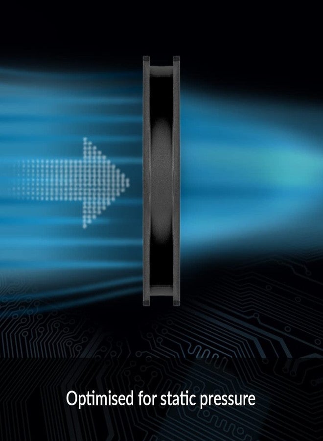 أركتيك مراوح ARCTIC P12 PWM PST (عبوة من 5 مراوح) - مراوح كمبيوتر، مروحة هيكل 120 مم، تقنية مشاركة PWM (PST)، مُحسَّنة الضغط، محرك هادئ، كمبيوتر، 200-1800 دورة في الدقيقة (0 دورة في الدقيقة <5%) - أسود - Image 2